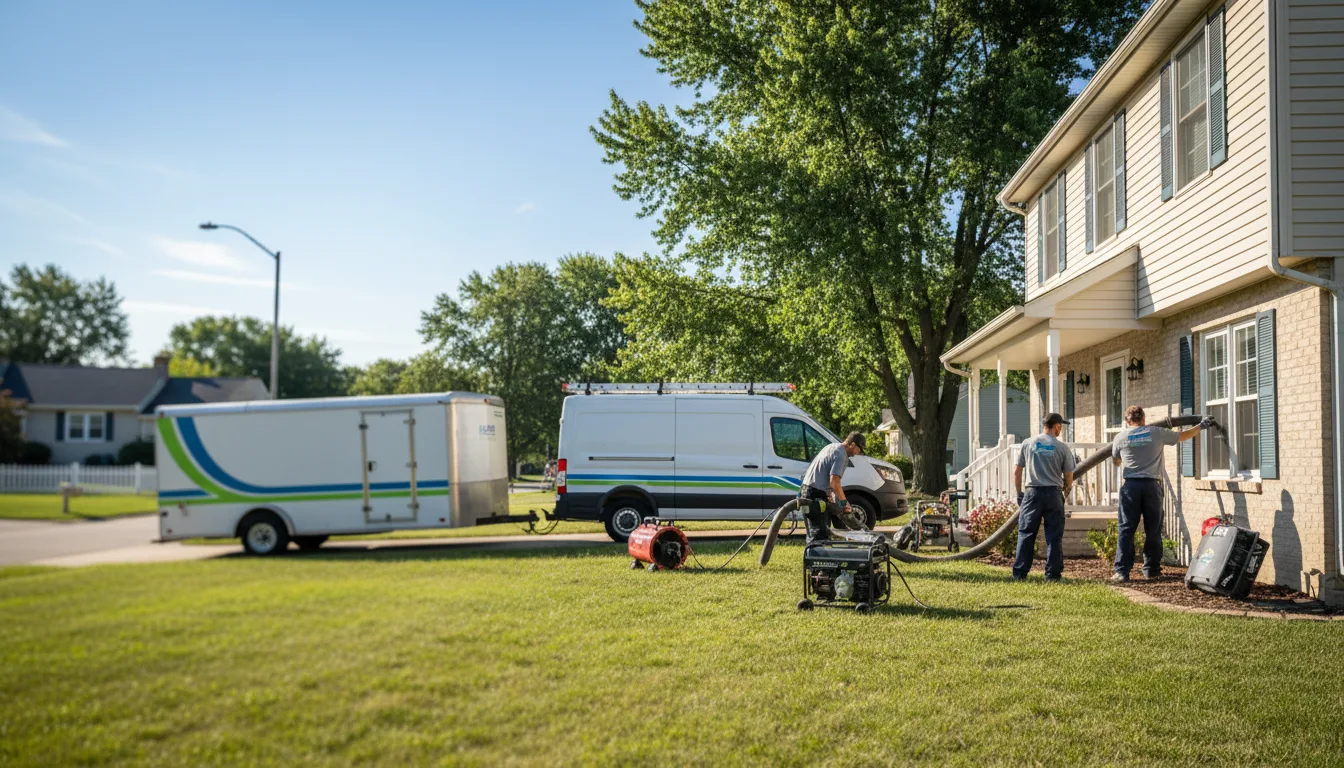 Flooded Basement Restoration And Cleanup With Repair in Pottsboro, TX near me